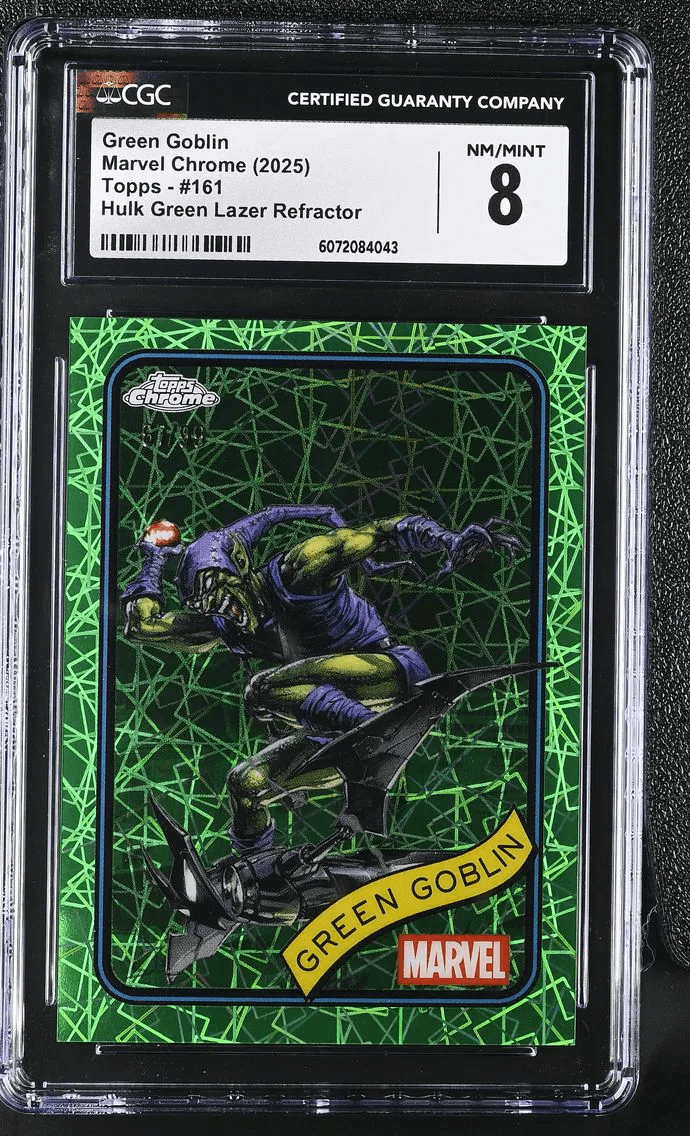 2025 #161 Green Goblin CGC 8 Marvel Chrome (2025 Topps) - English Market Comparable