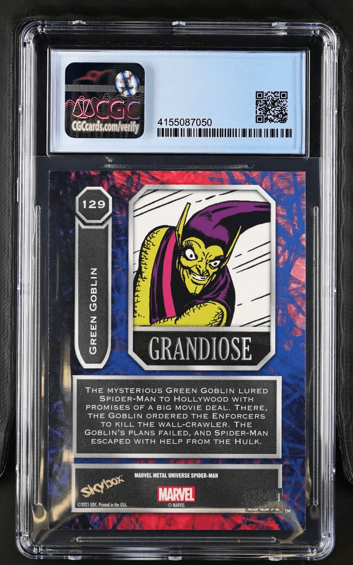 2022 #129 Green Goblin CGC 8.5 Spider-Man Metal - English Market Comparable