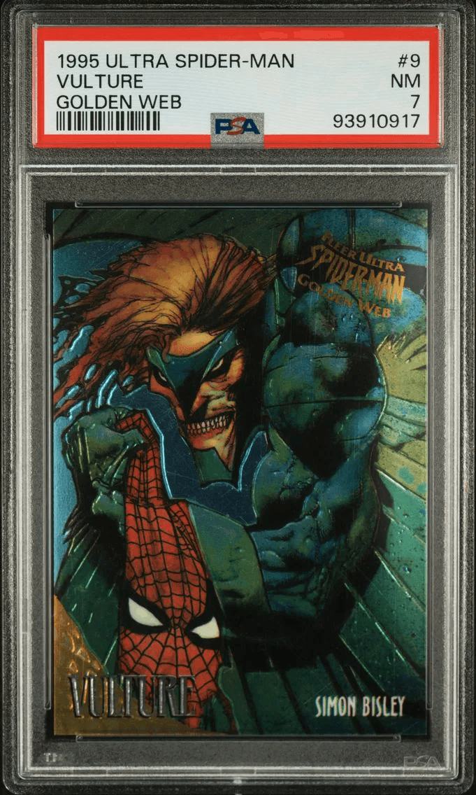 1995 #9 Vulture PSA 7 Ultra Spider-Man Golden Web Alternate Grade Comparable