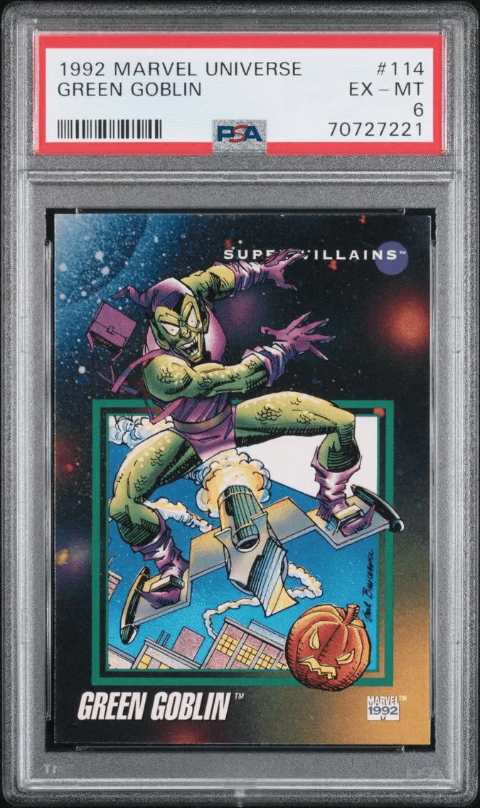 1992 #114 Green Goblin PSA 6 Marvel Universe Alternate Grade Comparable