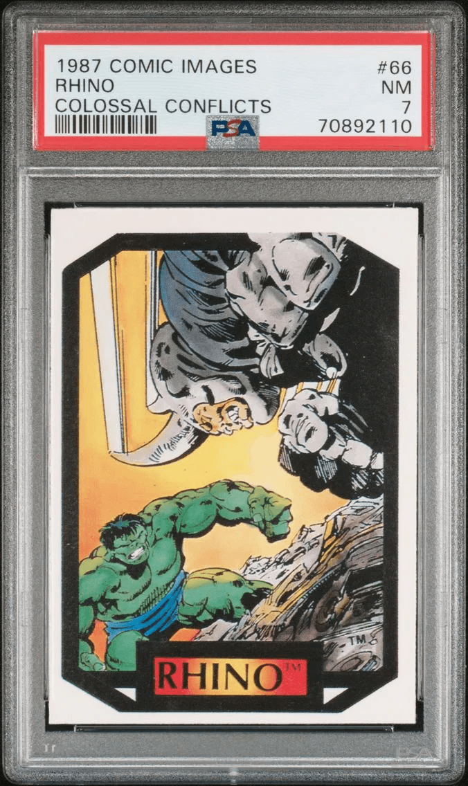 1987 #66 Rhino PSA 7 Comic Images Colossal Conflicts Alternate Grade Comparable