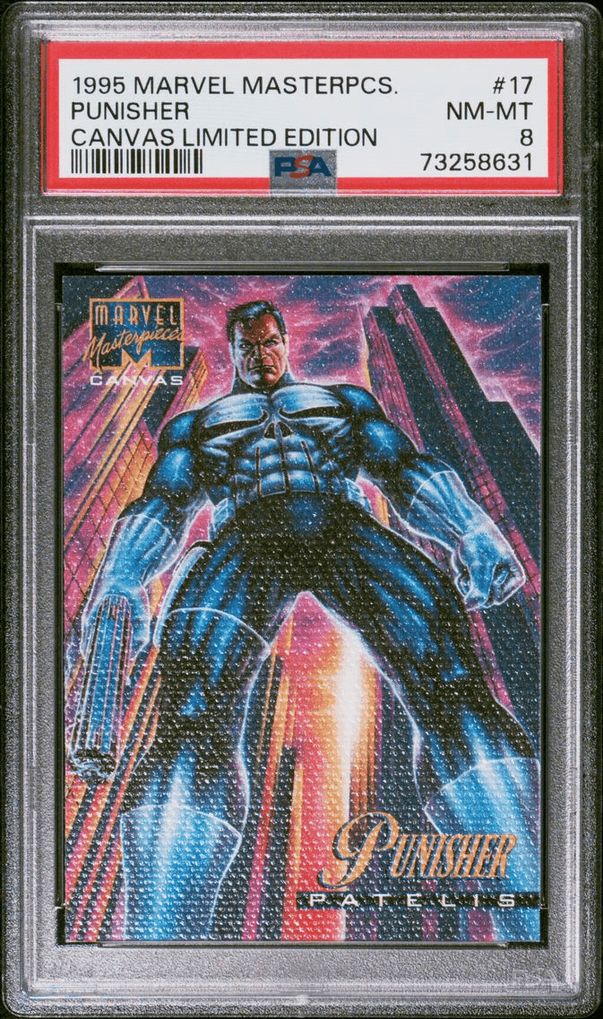 1995 #17 Punisher PSA 8 Marvel Masterpieces Canvas Limited Edition