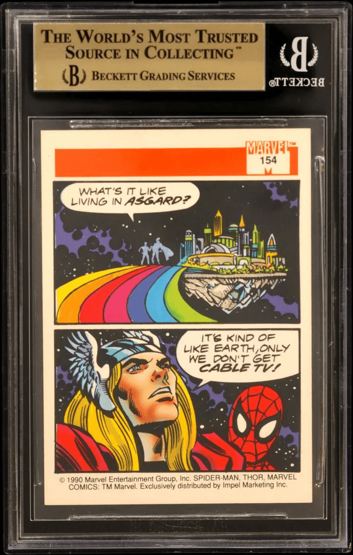 1990 #154 Thor BGS 9.5 Impel Marvel Universe I