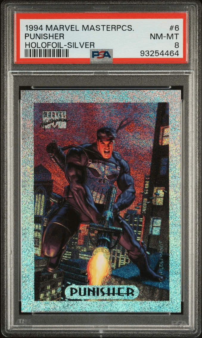 1994 #6 Punisher PSA 8 Marvel Masterpieces Holofoil