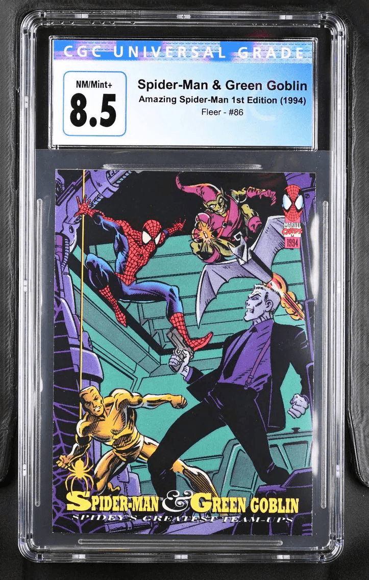 1994 #86 Spider-Man & Green Goblin CGC 8.5 Amazing Spider-Man (1994 Fleer) - English Alternate Grade Comparable