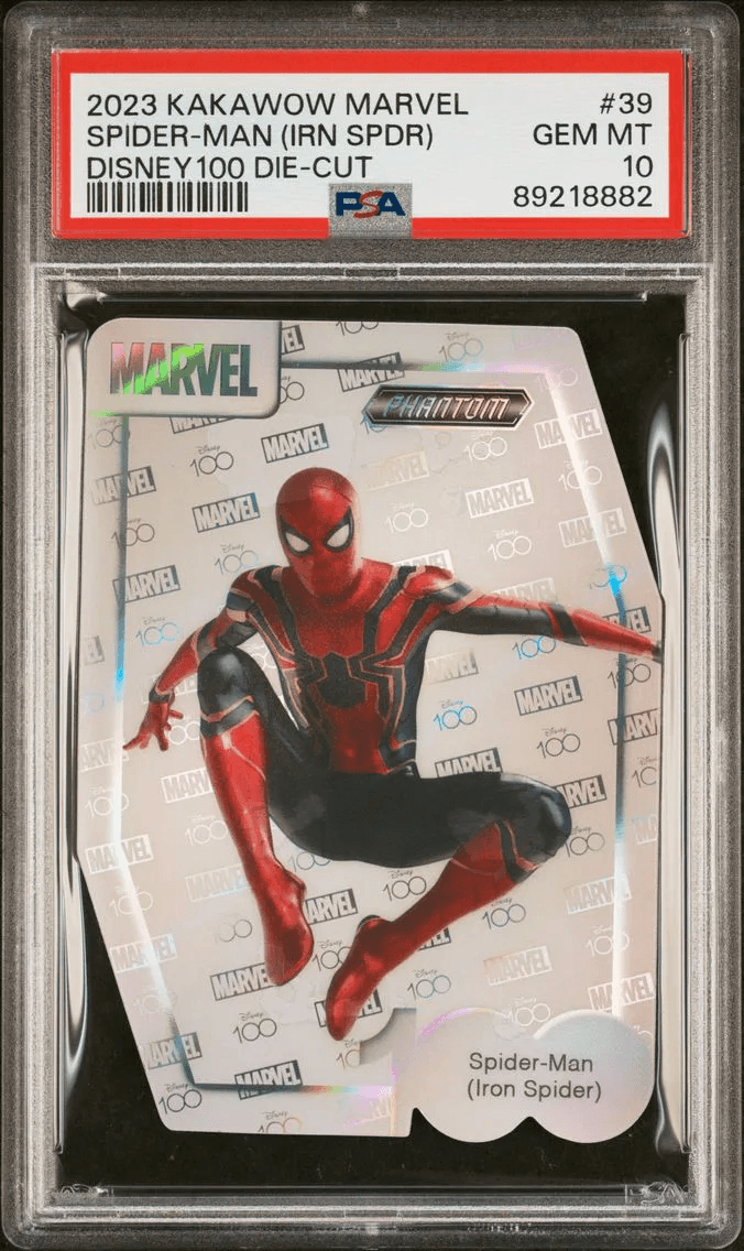 2023 #39 Spider-Man (Iron Spider) PSA 10 Kakawow Phantom DISNEY100 Marvel Alternate Grade Comparable