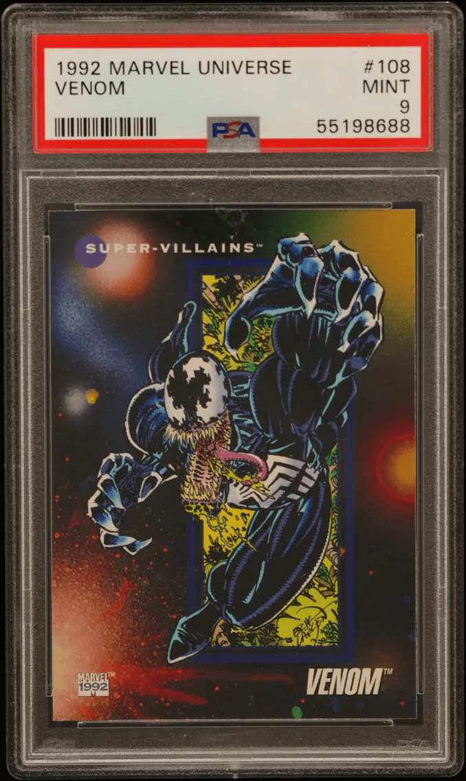 1992 #108 Venom PSA 9 Marvel Universe Alternate Grade Comparable