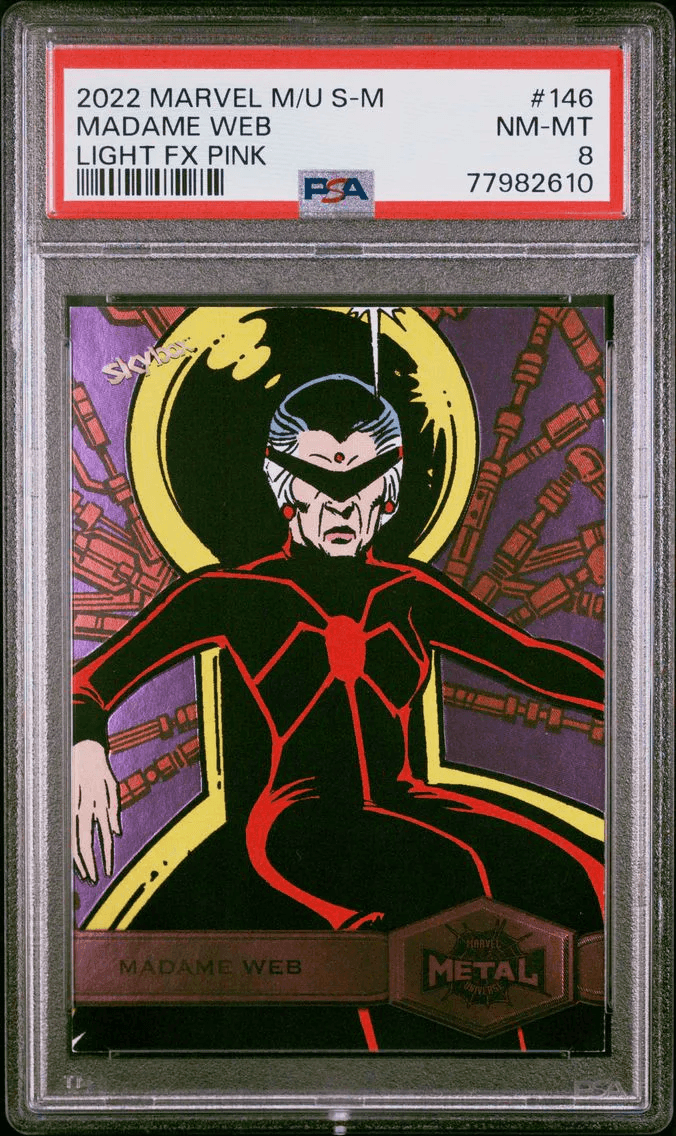 2022 #146 Madame Web PSA 8 Skybox Marvel Metal Universe Spider-Man