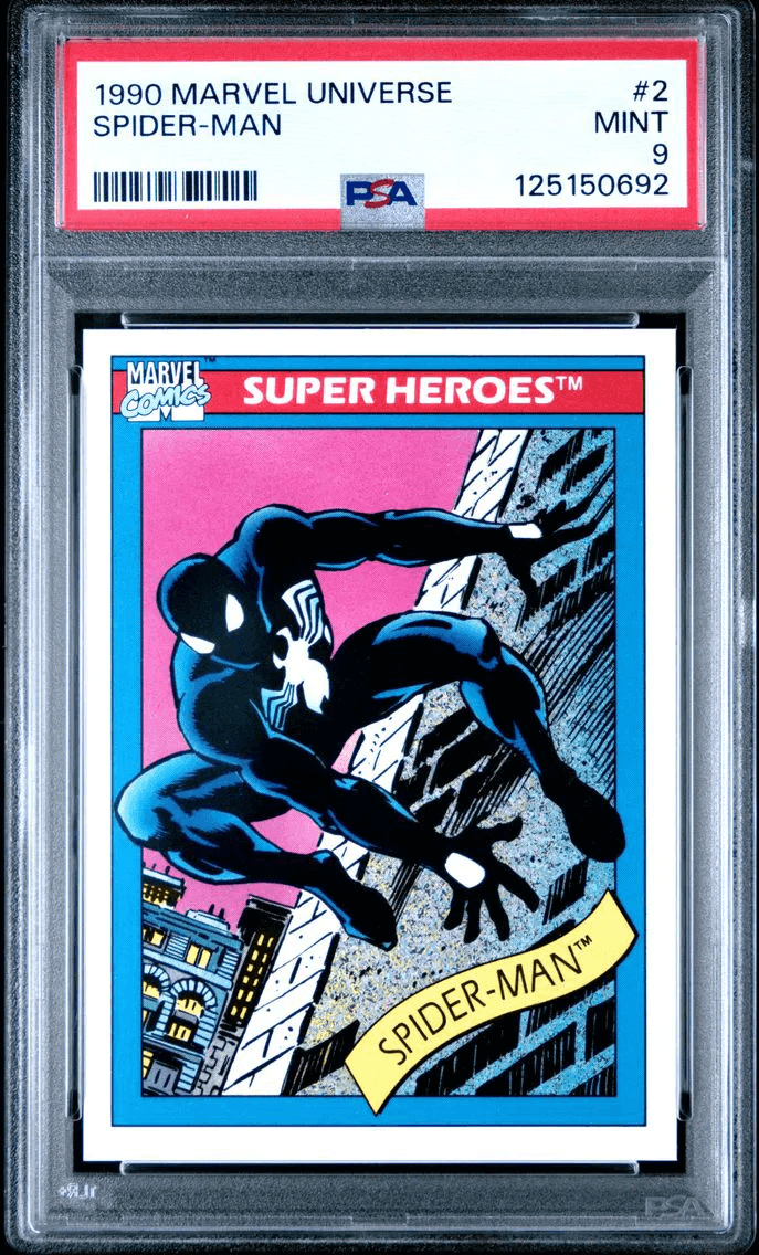 1990 #2 Spider-Man PSA 9 Marvel Universe Market Comparable